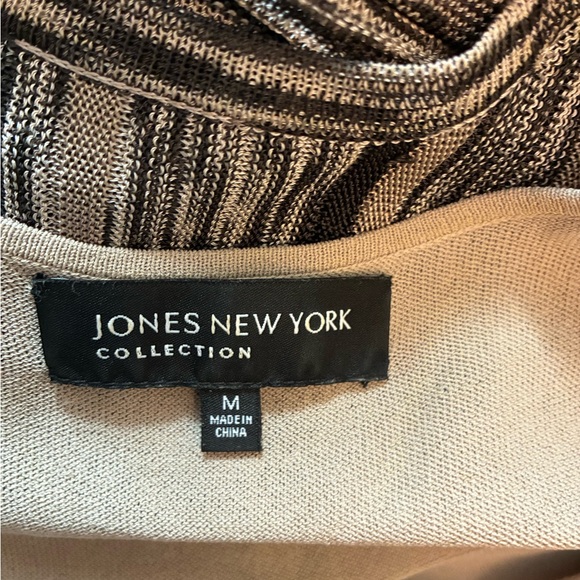 Jones New York Striped Brown Maxi Dress - Picture 15 of 15